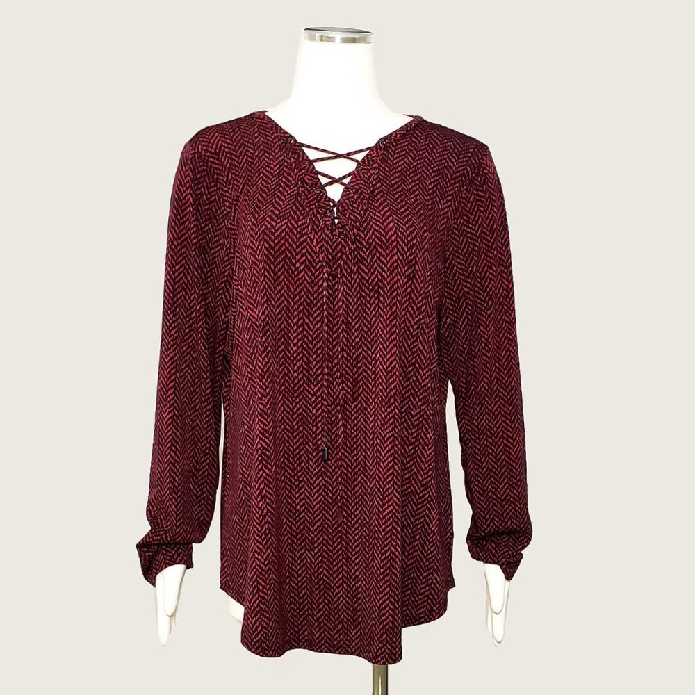 Worthington Lace Up Top​